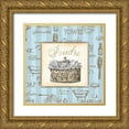 thumbnail image 1 of Audrey, Charlene 15x15 Gold Ornate Wood Framed with Double Matting Museum Art Print Titled - Bleu Beaute Feminine IV, 1 of 4