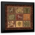 thumbnail image 1 of Audrey, Charlene 20x20 Black Modern Framed Museum Art Print Titled - Tribal Collage I, 1 of 5