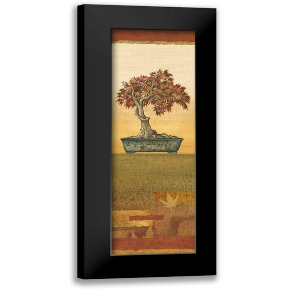 Audrey, Charlene 7x14 Black Modern Framed Museum Art Print Titled - Bonsai IV