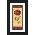 thumbnail image 1 of Audrey, Charlene 8x14 Black Ornate Wood Framed with Double Matting Museum Art Print Titled - Red Passion Pavot, 1 of 4