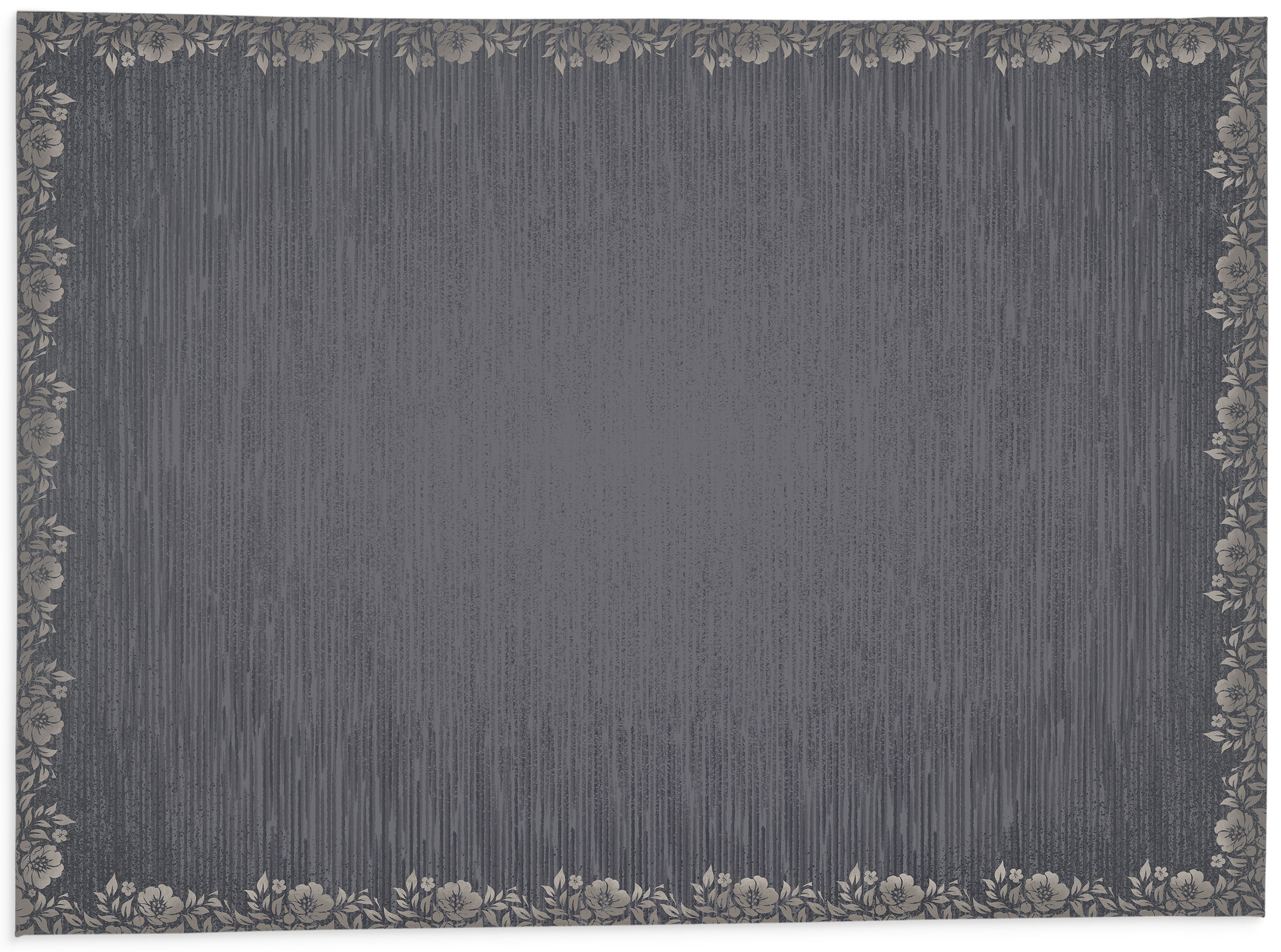 Dark Grey Plush Grid Mat main image 1