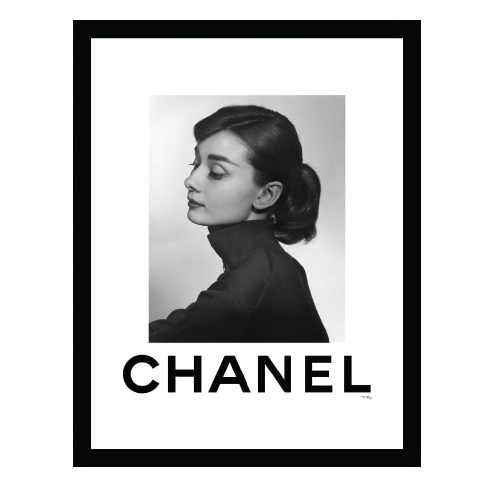 Audrey Hepburn Designer Fashion Framed Print