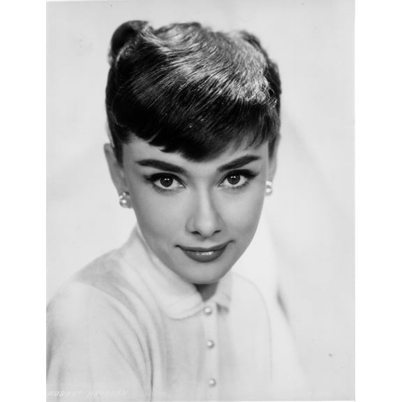 Audrey Hepburn Modeling Headshot Portrait Photo Print (8 x 10)