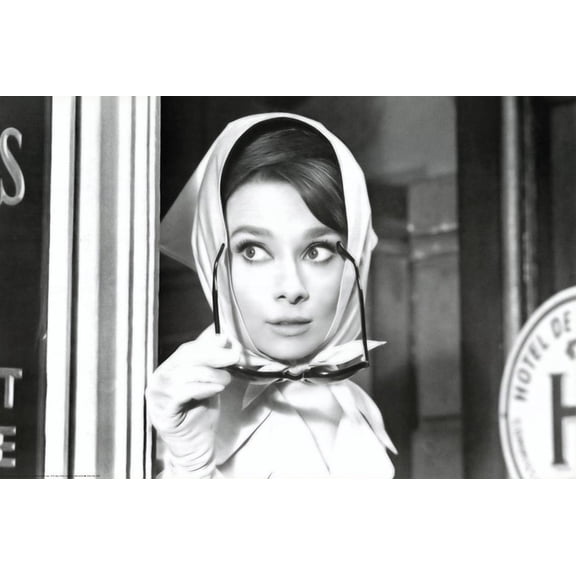 Audrey Hepburn Movie (Scarf) Poster Print Poster - 36x24