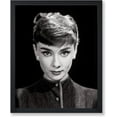 Audrey Hepburn Poster Woman Portrait Print Photography Art Black