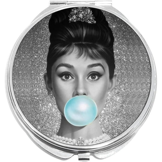 Audrey Hephurn Bubble Compact with Mirrors - Perfect Pocket and Purse ...