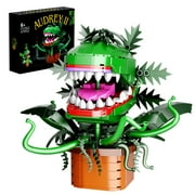 Audrey II Building Block Kit Cannibal Flower Building Blocks Toys Compatible for Lego,Little Shop of Horrors Cannibal with Openable Mouth Gift for Tv Fans Birthday Christmas Halloween(457pcs)