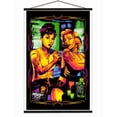 thumbnail image 1 of Audrey & Marilyn Tattoo by James Danger Harvey Blacklight Poster, Officially Licensed - 23 x 35 in. with Black Wood Poster Hanger, 1 of 4