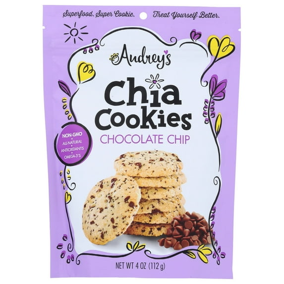 Audreys: Cookie Chia Choc Chip, 4 Oz