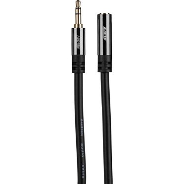 6ft Black 3.5mm Male To Male Stereo Aux Cable - EMB Audio