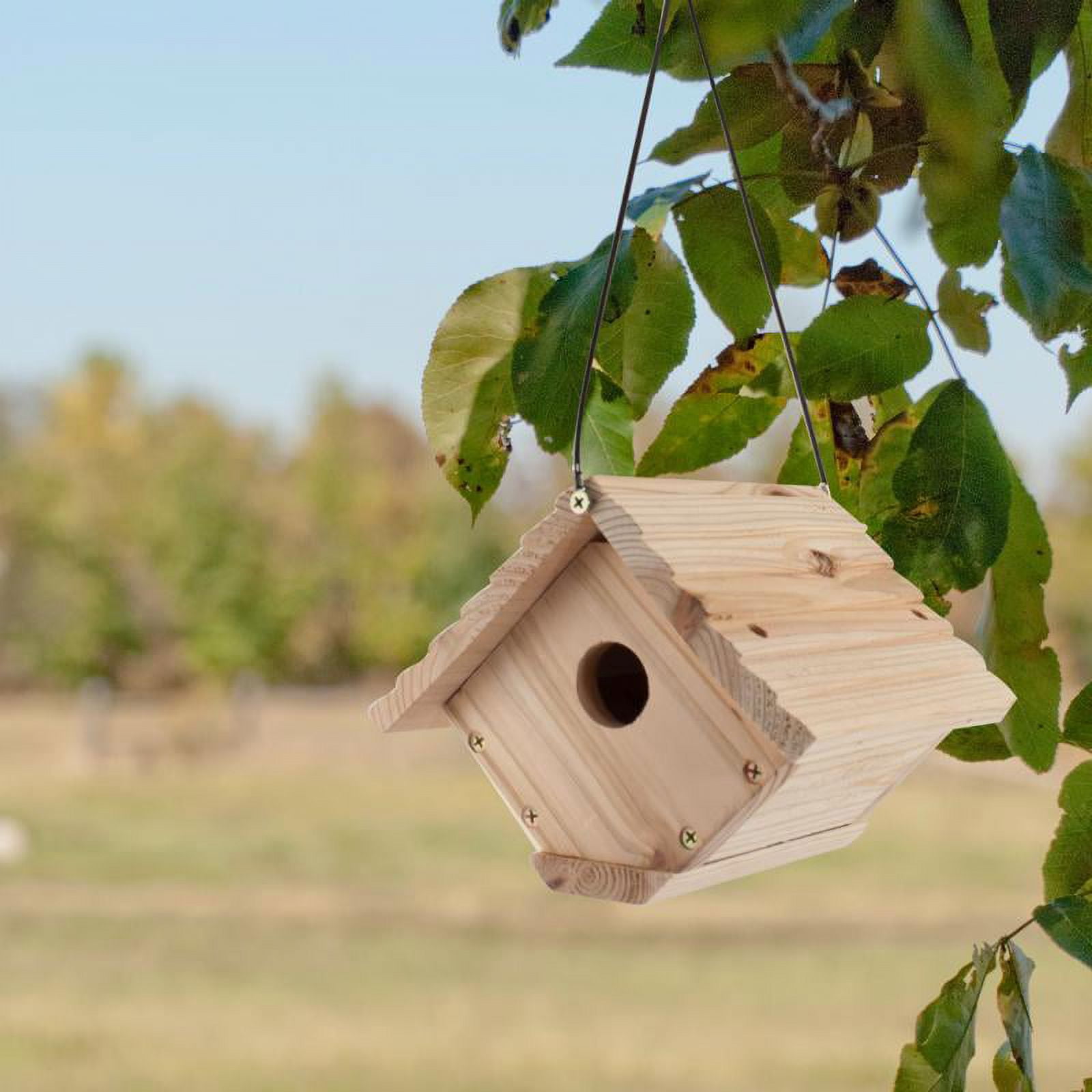 AVON HOUSE エーボンハウス L カシミヤ25% 中綿 ハーフコート 茶 Audubon 6.25 in. H X 6.8 in. W X 7.13 in. L Red Cedar Bird House