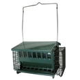 thumbnail image 1 of Audubon 7454 11" X 7" Dark Green Steel Seeds 'N More Bird Feeder, 1 of 7