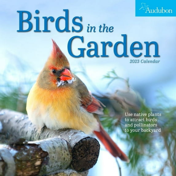 Audubon Birds in the Garden Wall Calendar 2023 : Use Native Plants to Attract Birds and Pollinators to Your Backyard (Calendar)