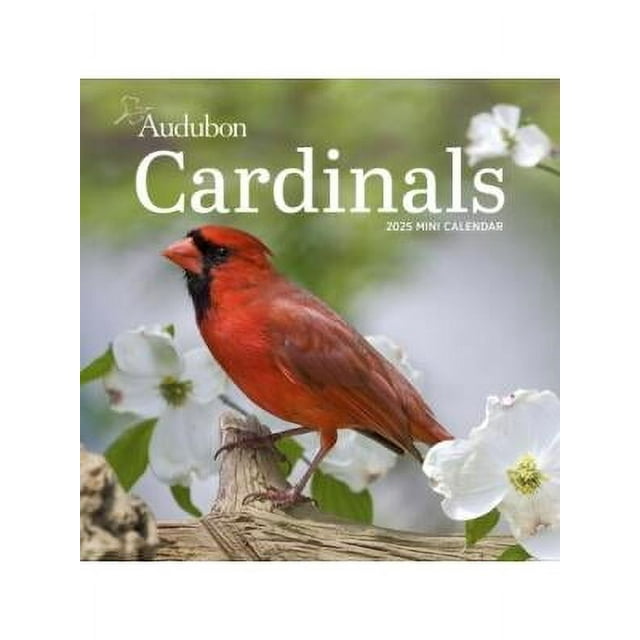 Audubon Cardinals Mini Wall Calendar 2025