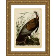 thumbnail image 1 of Audubon, John James 11x14 Gold Ornate Wood Framed with Double Matting Museum Art Print Titled - Willd Turkey, 1 of 4
