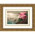 thumbnail image 1 of Audubon, John James 14x11 Gold Ornate Wood Framed with Double Matting Museum Art Print Titled - Pl 321 Roseate Spoonbill, 1 of 4