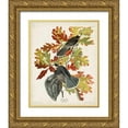 thumbnail image 1 of Audubon, John James 20x24 Gold Ornate Wood Framed with Double Matting Museum Art Print Titled - Pl 107 Canada Jay, 1 of 4