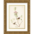 thumbnail image 1 of Audubon, John James 23x32 Gold Ornate Wood Framed with Double Matting Museum Art Print Titled - Pl. 195 Ruby-crowned Wren, 1 of 4
