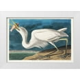 thumbnail image 1 of Audubon, John James 24x17 White Modern Wood Framed Museum Art Print Titled - Great White Heron, 1 of 4