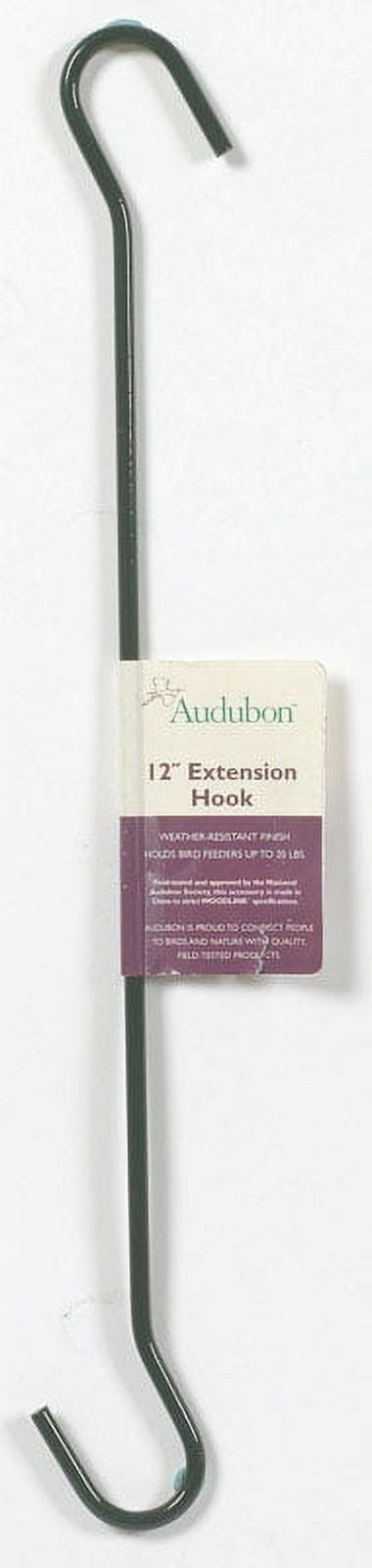 Audubon Green Powder Coated Steel Outdoor Extension Hook, 12 inches