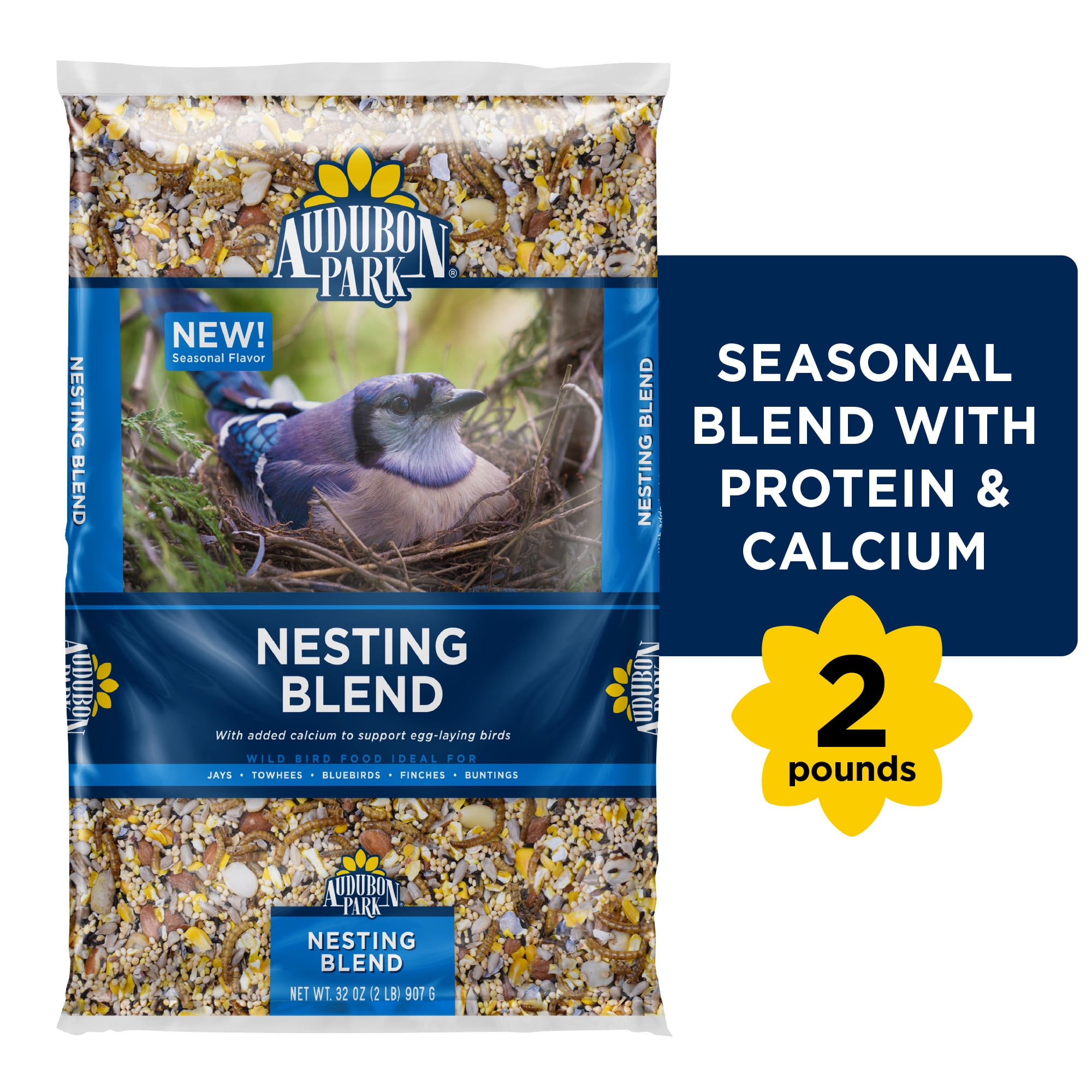 Audubon Park Nesting Blend Wild Bird Seed, Dry, 2 lb. Bag