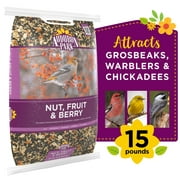 Audubon Park Nut, Fruit & Berry Wild Bird Food, Dry, 1 Count per Pack, 15 lbs.