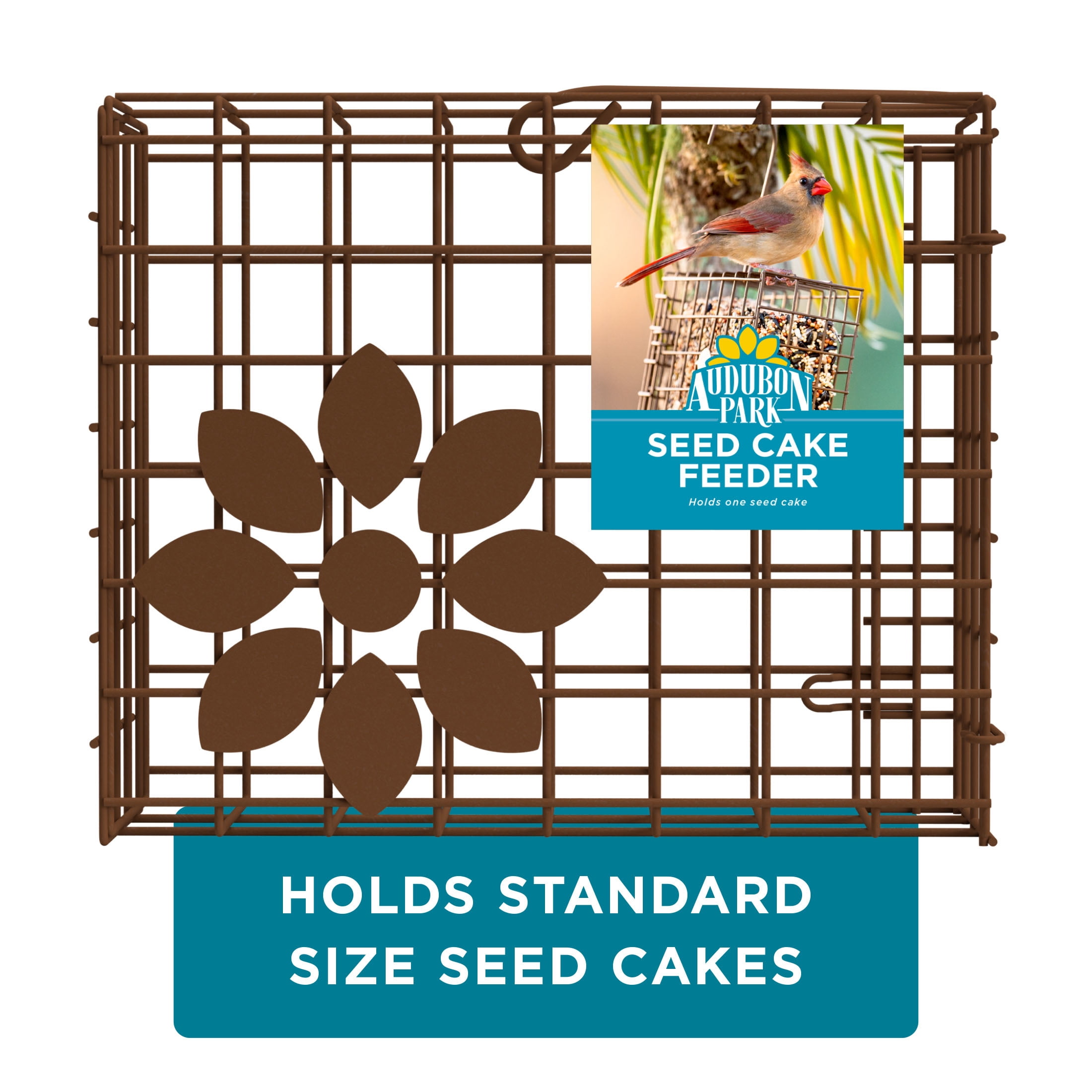 Audubon Park Seed Cake Basket Wild Bird Feeder, Bronze Finish