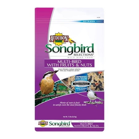 Global Harvest Foods Audubon Park Songbird Selections Fruit & Nut Bird Seed — Construction & DIY Use, Standard Hardware Spec