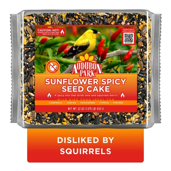Audubon Park Spicy Seed Cake Wild Bird Food, Dry, 1 Count per pack, 22 oz.