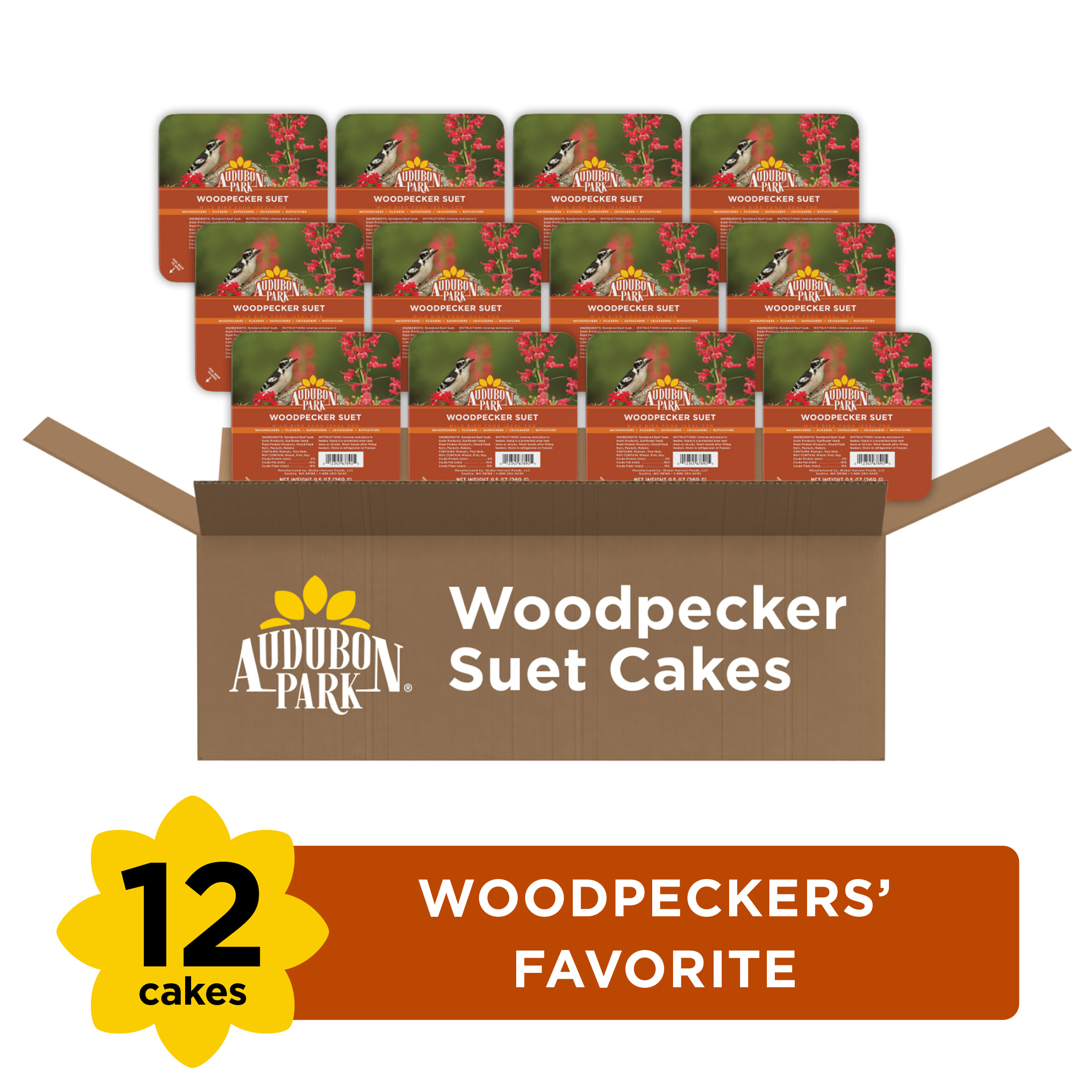 Heath Outdoor Products Wild Bird Suet Cake Hot Pepper Squirrel Proof