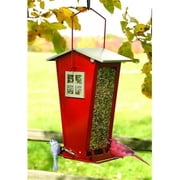 Audubon Snack Shack Squirrel Resistant Feeder - Red - Large Capacity - Weatherproof Design