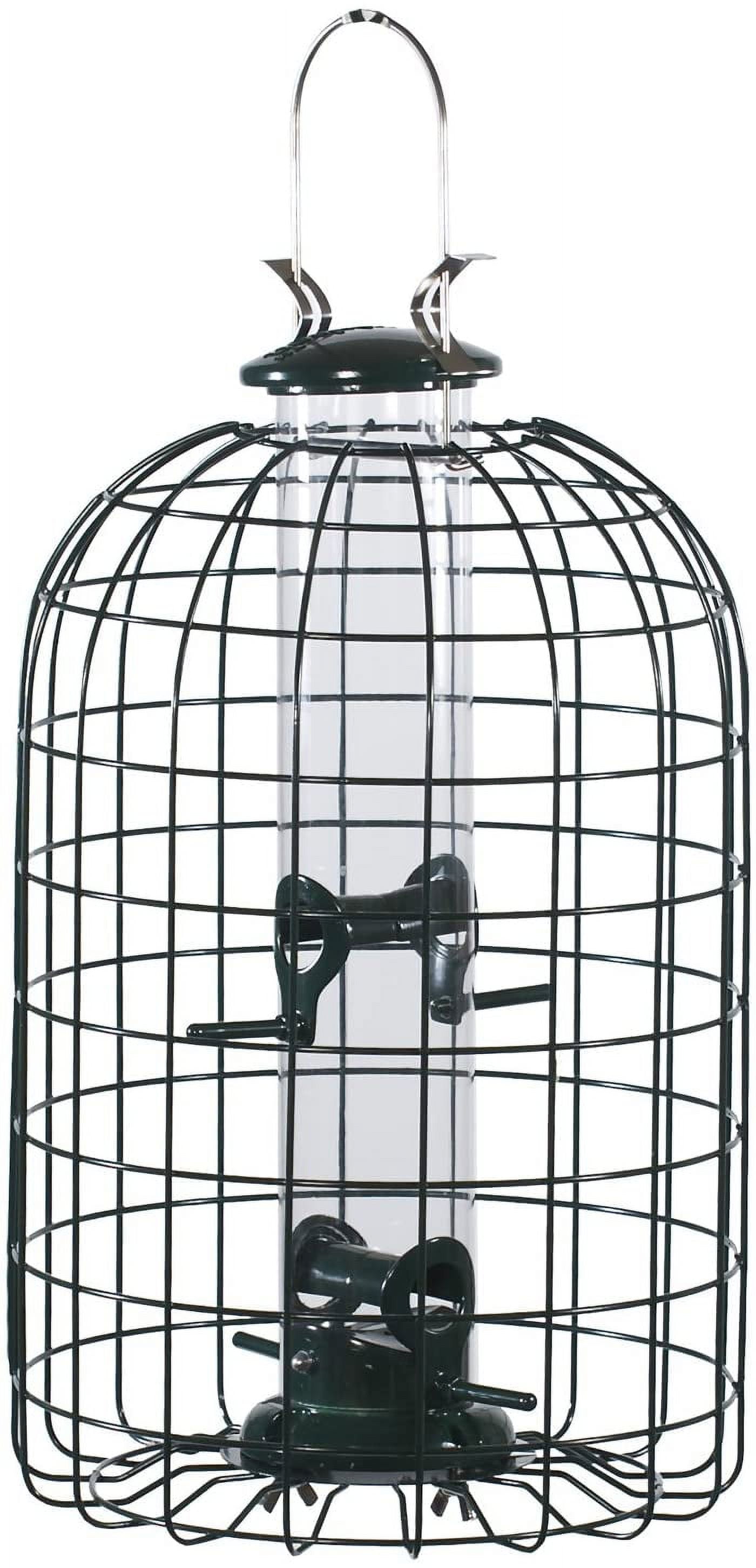 Black Metal Squirrel Resistant Wrap Around Bird Feeder Baffle