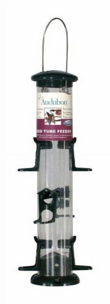 Picture of Audubon Wild Bird 2 lb Plastic Tube Bird Feeder 6 ports - Walmart.com