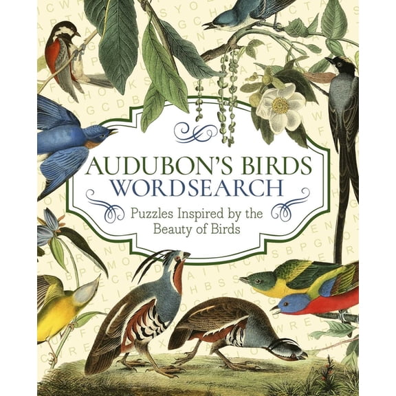 Audubon's Birds Wordsearch: Puzzles Inspired by the Beauty of Birds, (Paperback)