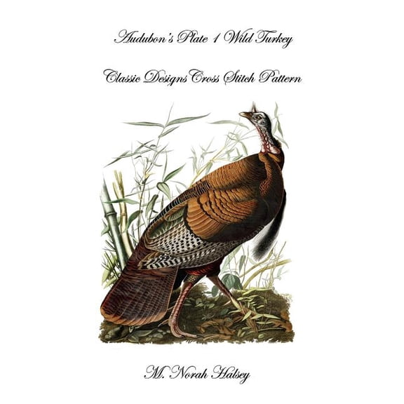 Audubon's Plate 1 Wild Turkey: Classic Designs Cross Stitch Pattern, (Paperback)