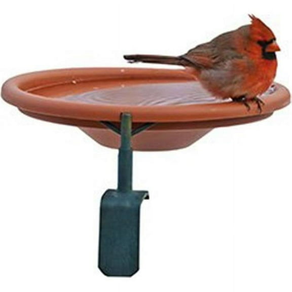 Audubon-woodlink Deck Mount Bird Bath - Red, 1 Qt. Cap