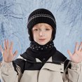 thumbnail image 1 of Aueoeo 2Pcs Kids Winter Hat and Scarf Set Winter Hats Toddler Ear Protection Beanie Hat Warm Scarf for Kids Boys Girls, 1 of 5