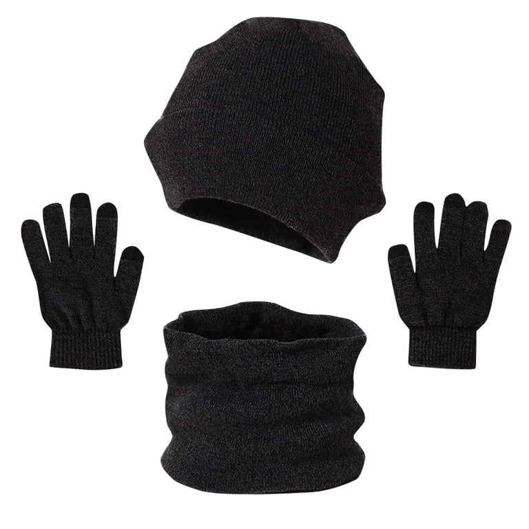 3 Pack Men\'s Winter Hats Warm Fleece Lined Beanie Skull Cap YSense Mens Winter Hats Warm Slouchy Beanie Oversized Baggy  main image 2