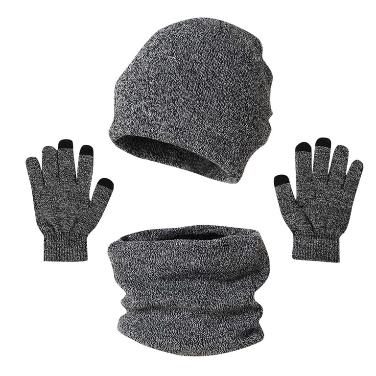 Aueoeo 3 Pack Winter Beanie Hat Circles Scarves Glove Set  display picture 3