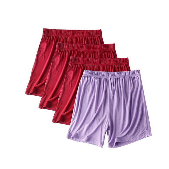 Aueoeo 4 Pack Men's Pajama Shorts Soft Sleepwear Comfy Loungewear Bottoms Sleep Shorts for Sleep