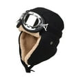 thumbnail image 1 of Aueoeo Aviators Hats sunglasses 2 Pack Warm Hat Winter Skiing Cap Earflap Fuzzy Hat For Women Men Windproof Caps, 1 of 7