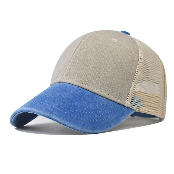 Aueoeo Baseball Caps For Men Fashion Adjustable Mesh Hollow Out Hat Lightweight Breathable Summer Trucker Hats