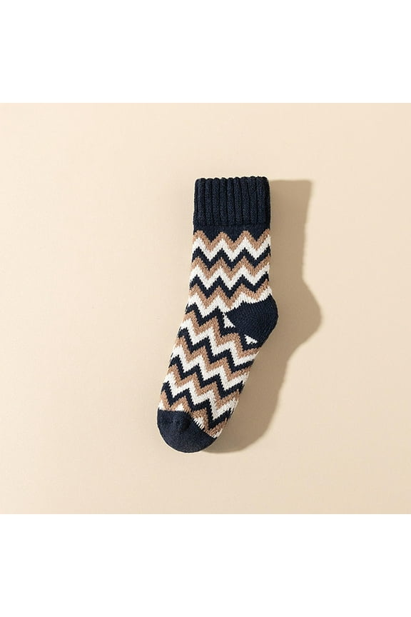 Baseball Socks Men Running Socks Women Unisex Extra Thick Wool Socks Plus Velvet Thickened Mid-Tube Winter Cold-Proof Warm Socks Tennis Socks Women