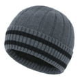 thumbnail image 1 of Aueoeo Beanie For Men Women, Fleece Lined Beanie Soft Warm Knit Hat Ski Stocking Cuffed Cap Outdoors Hats, 1 of 2