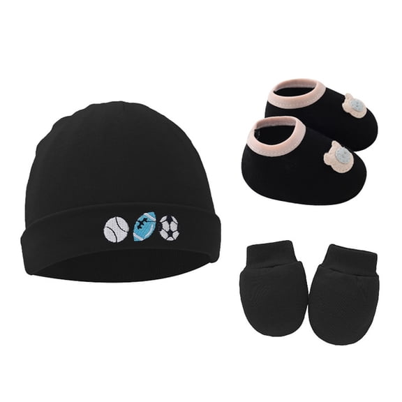Aueoeo Beret Hat Cowboy Hats For Kids Baby Hat Gloves Baby Shoes Baby Casual Hat And Gloves Three Piece Set Crochet Hat