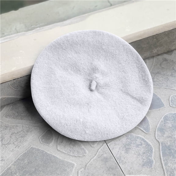 Aueoeo Beret Hat For Boys & Girls Solid Color French Beanie Hat Trendy Soft Comfortable Cap All Season