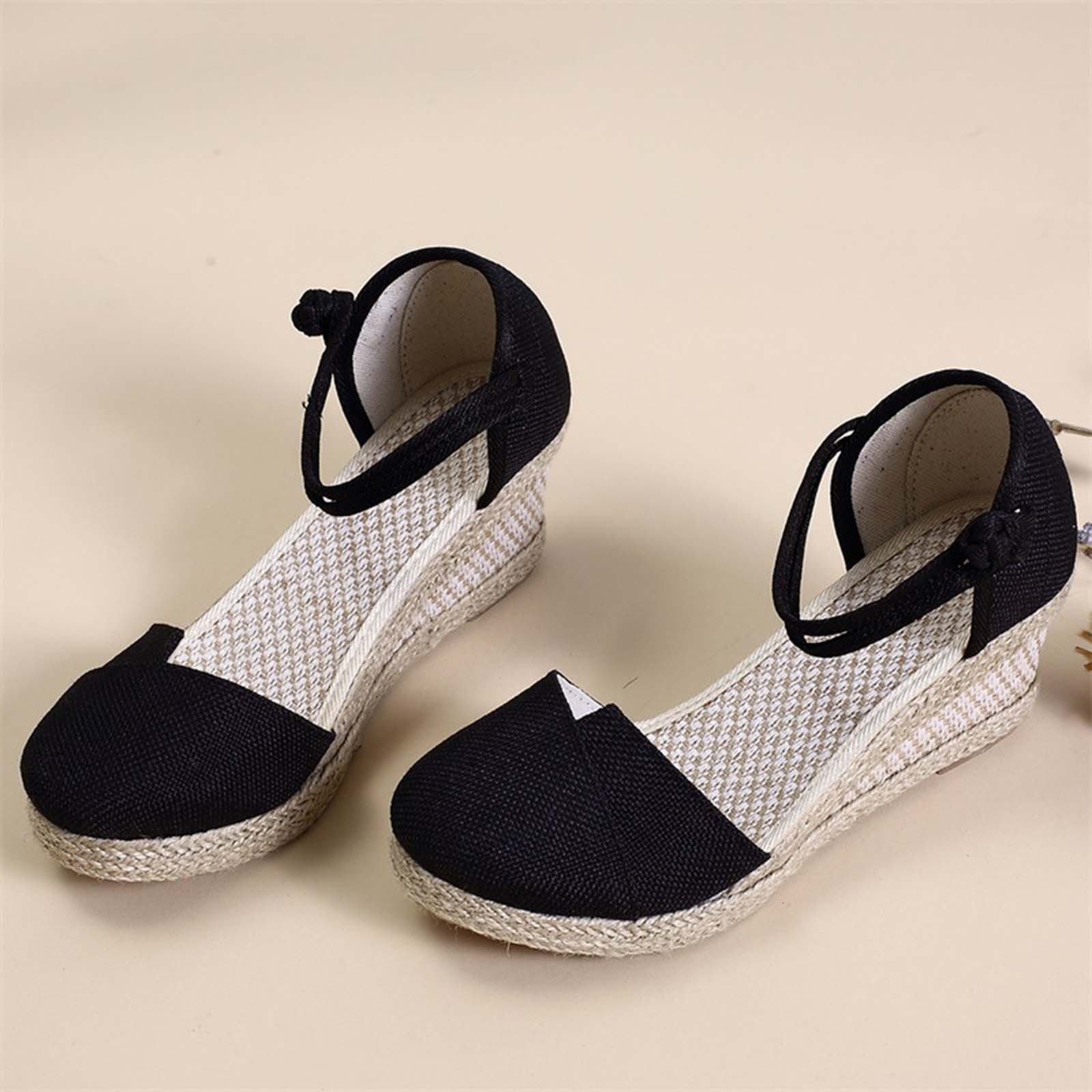 Aueoeo Closed Toe Sandals Women, Womens Closed Toe Wedges Sandals Shoes