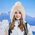 thumbnail image 1 of Aueoeo Comfortable Hats for Trendy Women'S Winter Thick Cold-Proof Pullover Hat Warm Ear Protection Hat Caps, 1 of 8