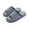 thumbnail image 1 of Aueoeo Cotton House Slipper for Women Indoor Bedroom Slippers Floor Mute Women Slippers for Home Comfy Slippers, 1 of 2