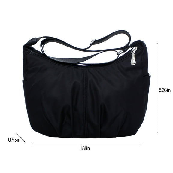 Aueoeo Crossbody Bag Sling Crescent Bag Women Men Trendy Shoulder Bag Purse Dumpling Bag Casual Handbag Adjustable Strap Black